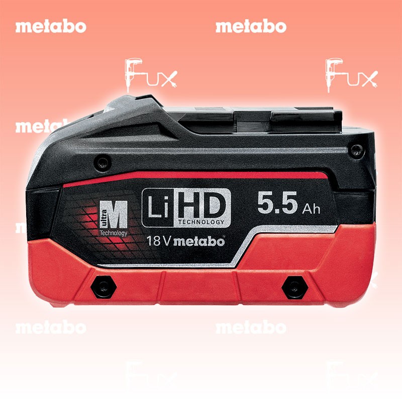 Metabo 18 V, 5.5 Ah, LiHD Akkupack