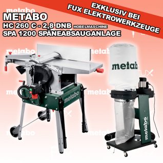 Metabo  HC 260 C - 2,8 DNB Hobelmaschine & SPA 1200 W