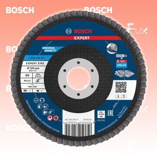Bosch Expert Fächerschleifscheibe X782, ⌀ 125 mm, Korn  60