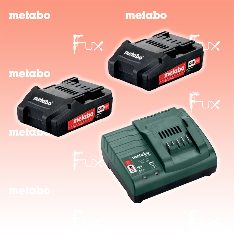 Metabo Basis-Set 2.0 Ah 2x Akkupack