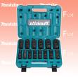 Set Schlagnüsse  1/2" lang Impact Black 14 Stk
